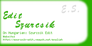 edit szurcsik business card